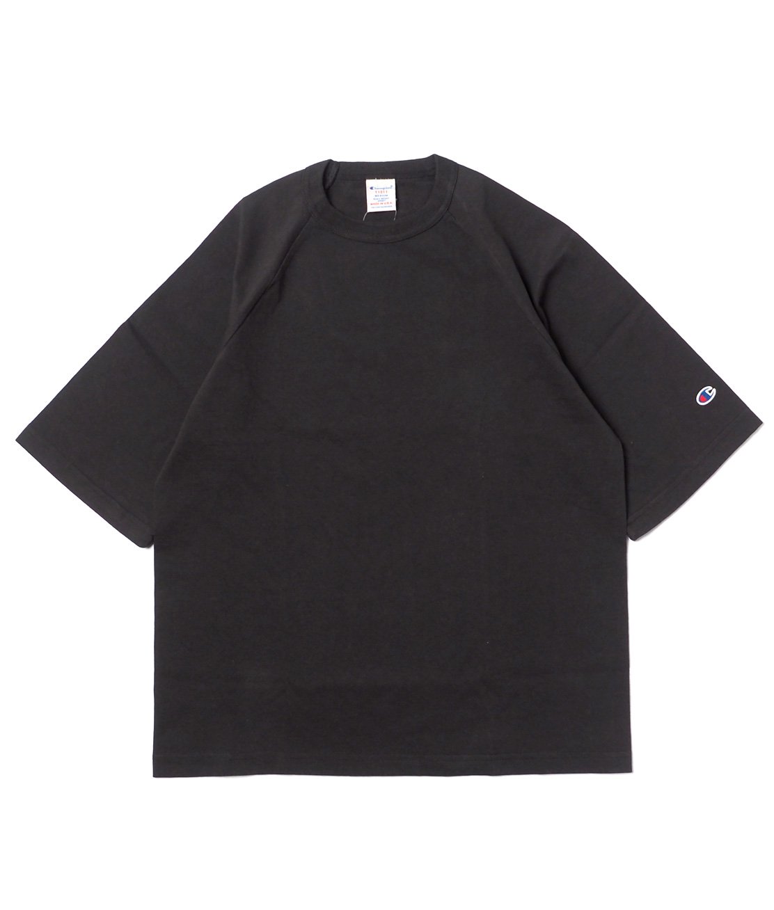 Champion-MADE IN USA】C5-T306 T1011 RAGLAN S/S TEE - BLACK Tシャツ