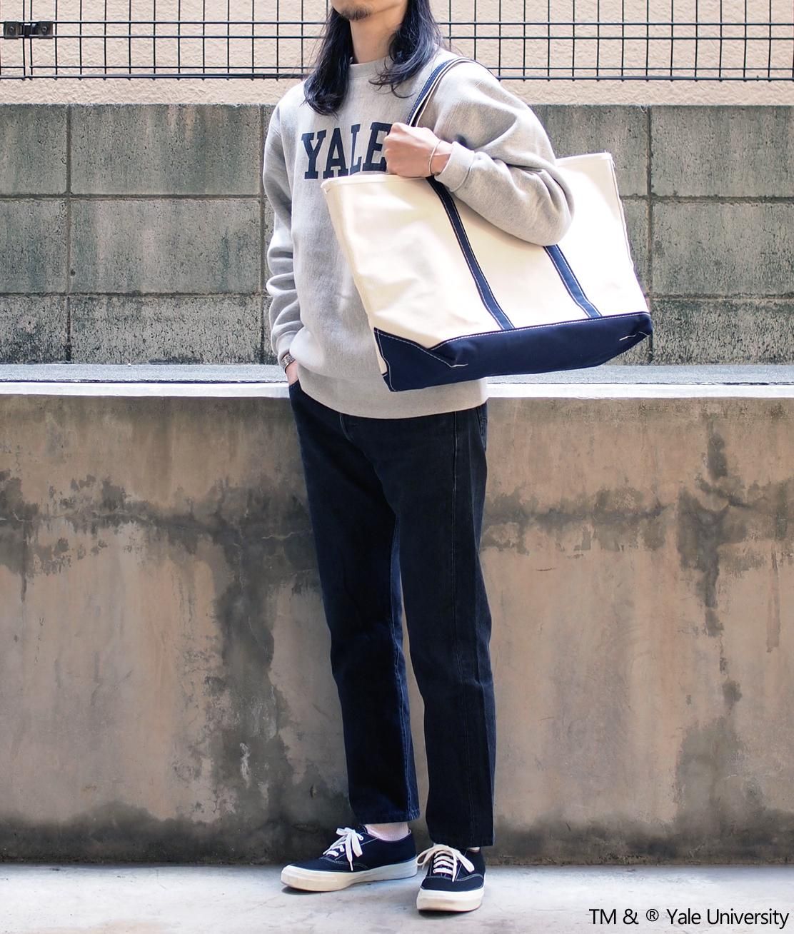 L.L.Bean】BOAT & TOTE BAG OPEN TOP LARGE - BLUE トートバッグ USA製