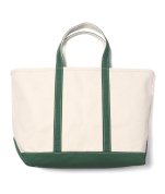 <img class='new_mark_img1' src='https://img.shop-pro.jp/img/new/icons6.gif' style='border:none;display:inline;margin:0px;padding:0px;width:auto;' />【L.L.Bean】BOAT & TOTE BAG OPEN TOP LARGE - DARK GREEN トートバッグ USA製 ラージ