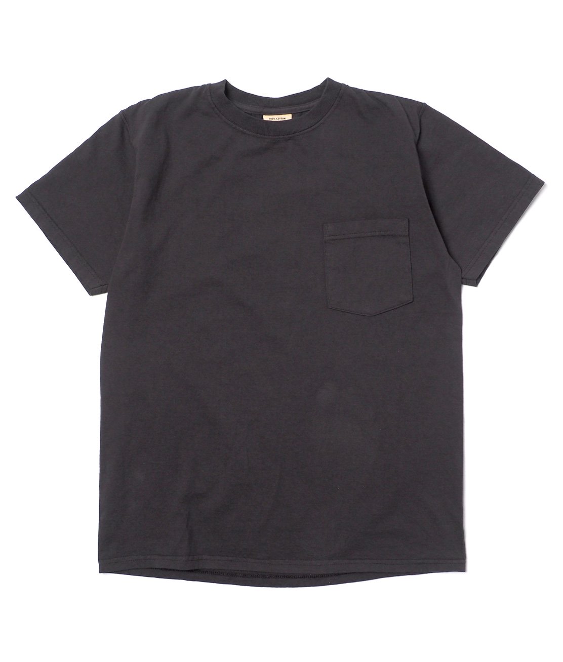 GOODWEAR】CREW NECK POCKET TEE - USED BLACK 7.2オンス Tシャツ USA 