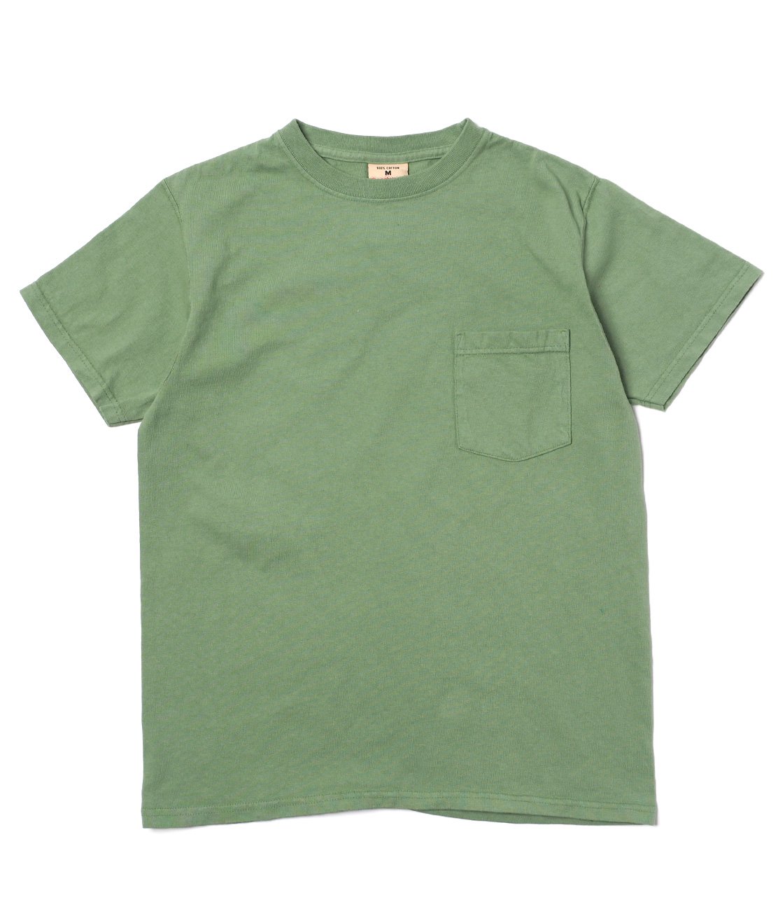 GOODWEAR】CREW NECK POCKET TEE - USED GREEN 7.2オンス Tシャツ USA 