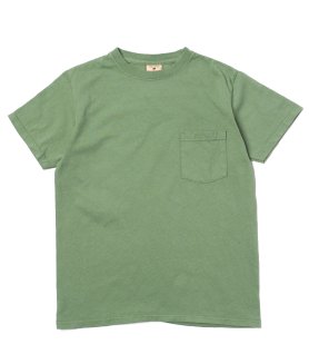 <img class='new_mark_img1' src='https://img.shop-pro.jp/img/new/icons20.gif' style='border:none;display:inline;margin:0px;padding:0px;width:auto;' />【GOODWEAR】CREW NECK POCKET TEE - USED GREEN 7.2オンス Tシャツ USA製 厚手 