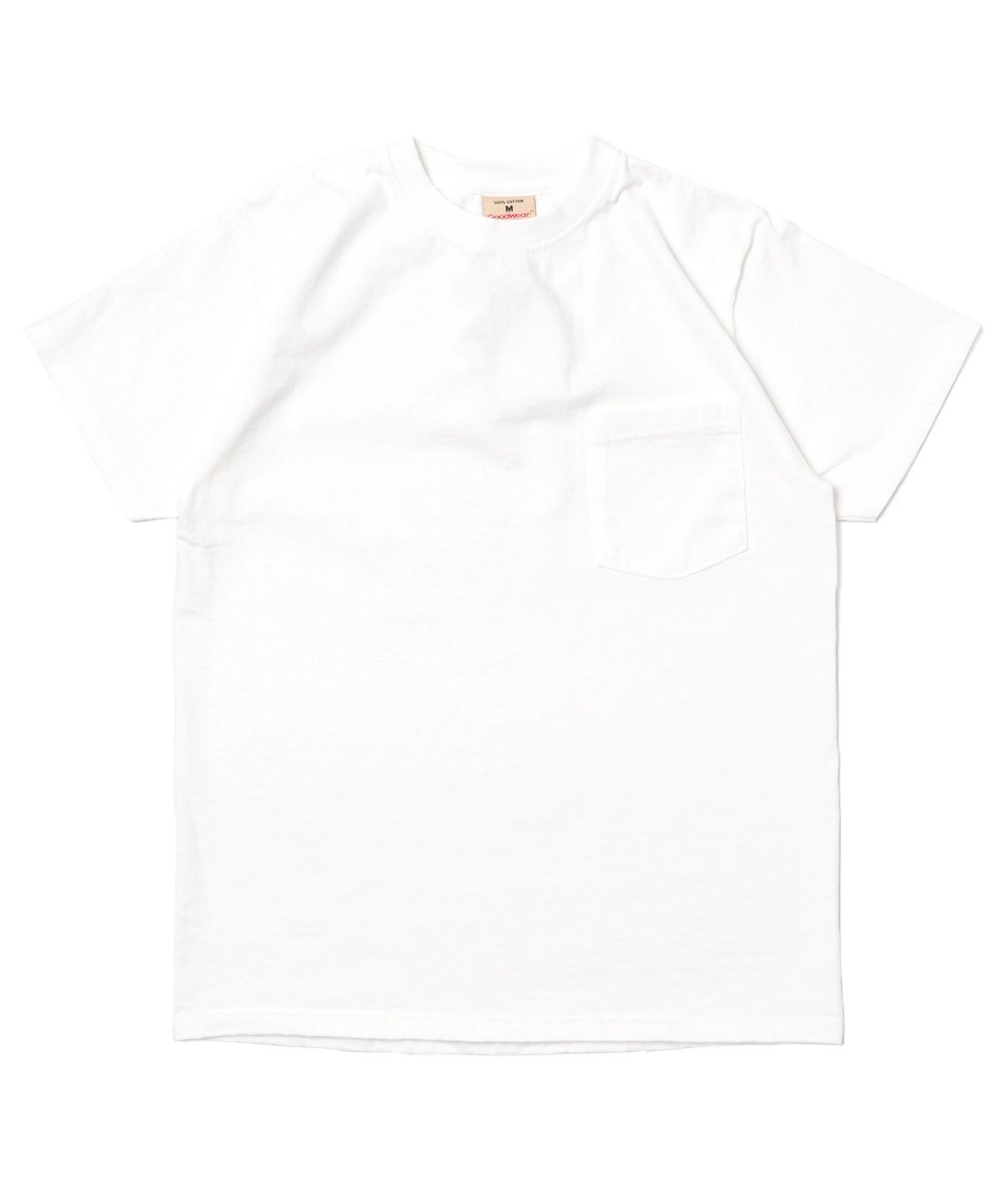 GOODWEAR】CREW NECK POCKET TEE - WHITE 7.2オンス Tシャツ USA製 