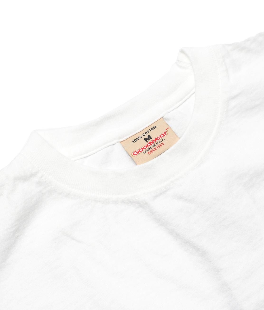 GOODWEAR】CREW NECK POCKET TEE - WHITE 7.2オンス Tシャツ USA製