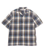 <img class='new_mark_img1' src='https://img.shop-pro.jp/img/new/icons20.gif' style='border:none;display:inline;margin:0px;padding:0px;width:auto;' />【FIVE BROTHER】OPEN COLLAR S/S SHIRT - BLUE OMBRE レーヨンシャツ 半袖 オンブレ 60年代風
