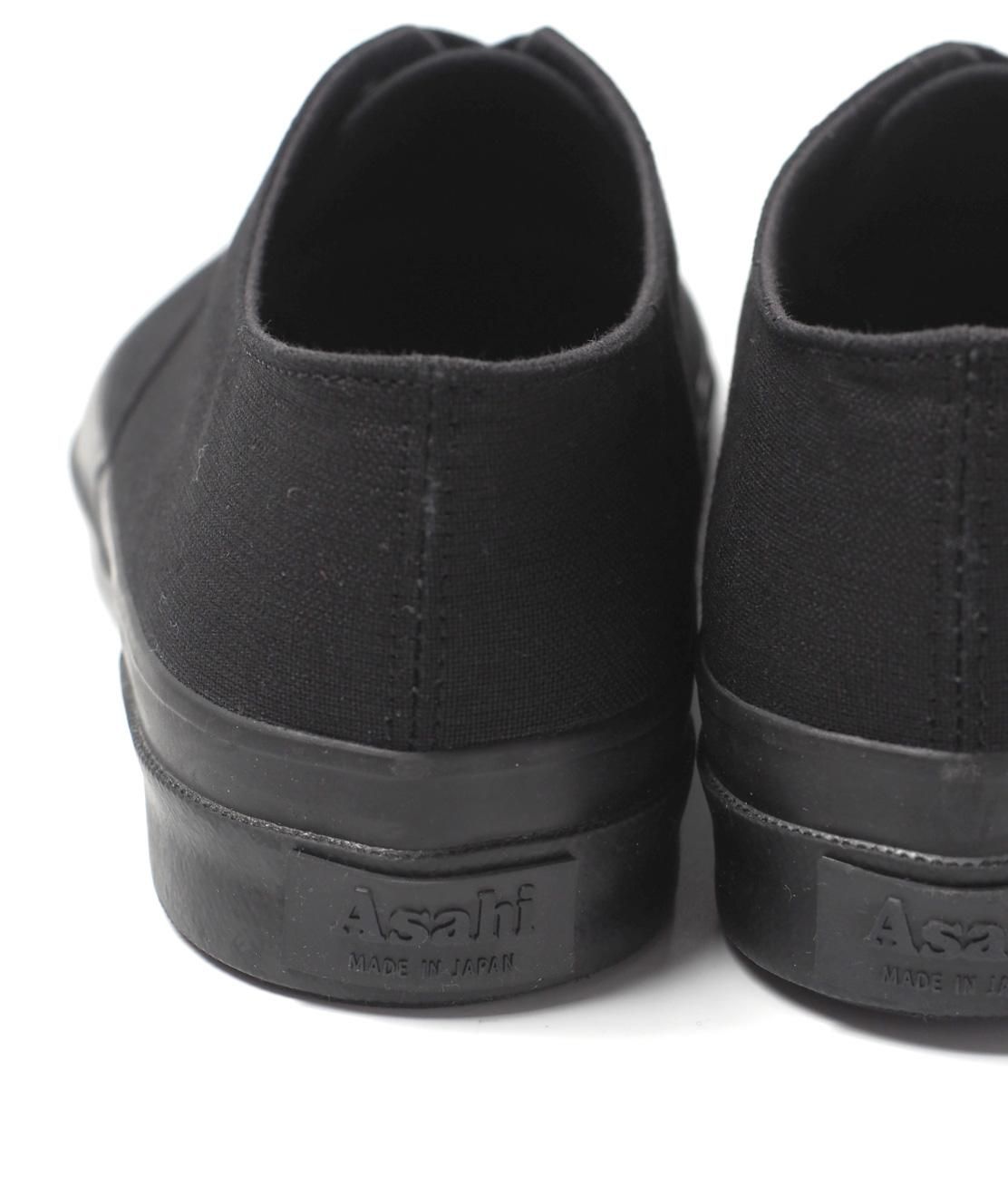 ASAHI DECK】M039 DECK SHOES - BLACK デッキシューズ バルカナイズ 