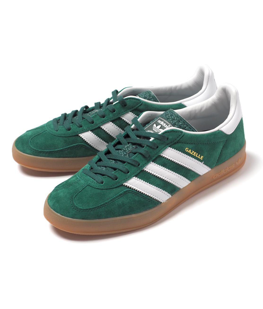 adidas Originals】IG1596 GAZELLE INDOOR - CGREEN/FTWWHT/GUM2