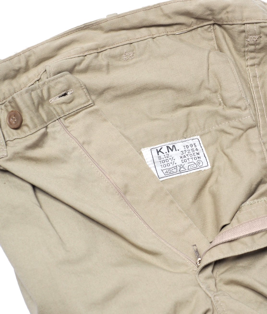 DEAD STOCK】90s DUTCH ARMY CHINO TROUSERS 