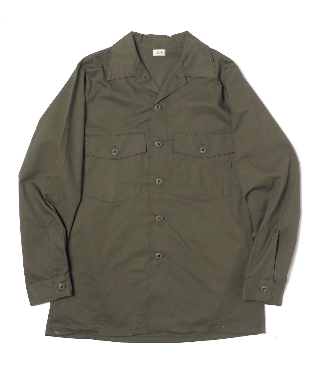 【DEAD STOCK】80s US ARMY UTILITY SHIRT - OLIVE GREEN 米軍 ミリタリーシャツ OG-507 -  HUNKY DORY