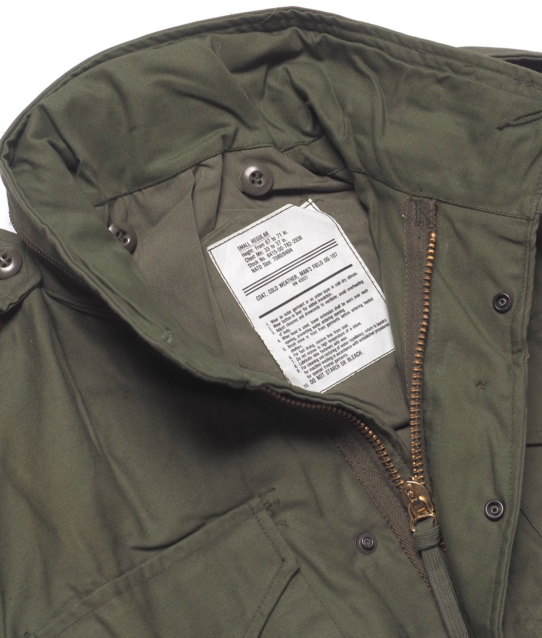 DEAD STOCK】80s CIVILIAN M-65 FIELD JACKET - OLIVE 米軍 M65