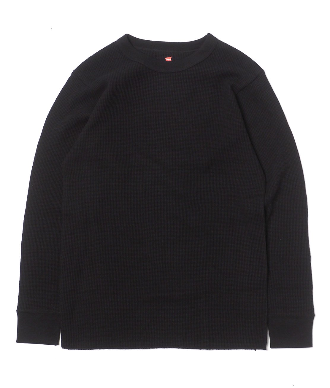 Hanes】HM4-Y203 THERMAL TOP - BLACK サーマルシャツ 100% USA ...