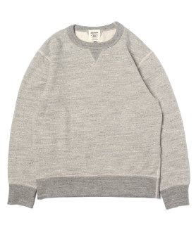 Harley OF SCOTLAND】CREW NECK SWEATER - SILVER シェトランド