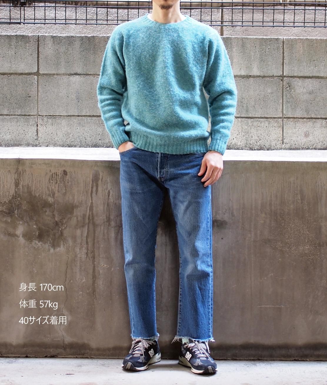 J.PRESS シャギードックタイダイ染めクルーネックセーター