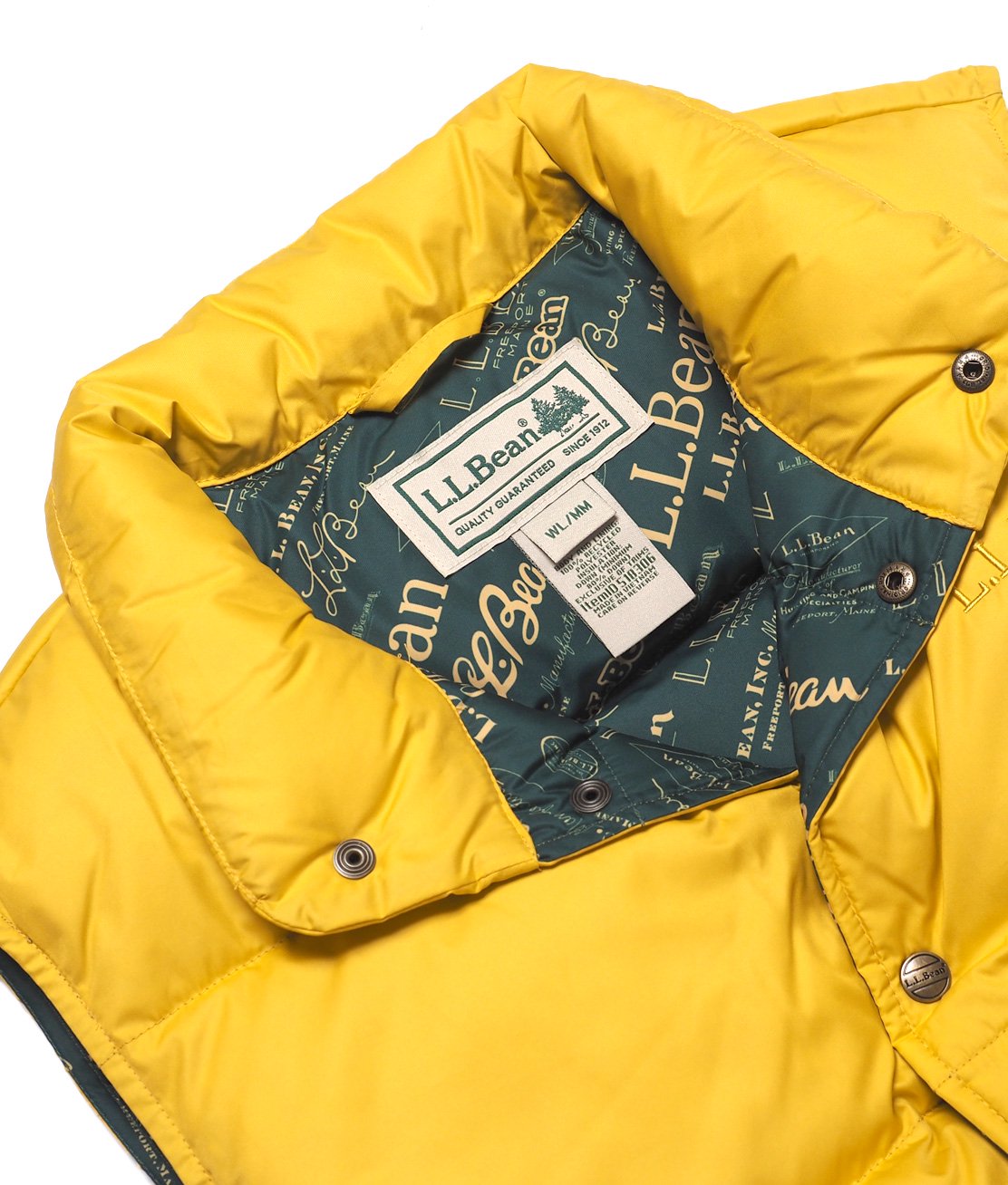 L.L.Bean】TRAIL MODEL DOWN VEST '82 - FIELD GOLD ダウン