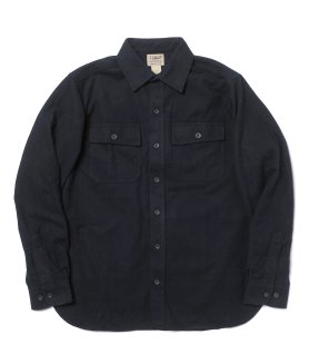 L.L.Bean】CHAMOIS SHIRT - NAVY シャモアクロスシャツ ネルシャツ