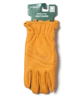 L.L.Bean】UNINSULATED UTILITY GLOVES - TAN レザーグローブ 手袋