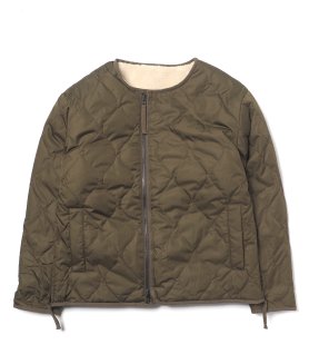 <img class='new_mark_img1' src='https://img.shop-pro.jp/img/new/icons47.gif' style='border:none;display:inline;margin:0px;padding:0px;width:auto;' />TAIONMILITARY REVERSIBLE CREWNECK DOWN JACKET - Dk.OLV/CREAM С֥