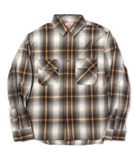 <img class='new_mark_img1' src='https://img.shop-pro.jp/img/new/icons6.gif' style='border:none;display:inline;margin:0px;padding:0px;width:auto;' />【BIG MIKE】HEAVY FLANNEL SHIRT - MINT/YELLOW ビッグマイク ネルシャツ ヘビーネル