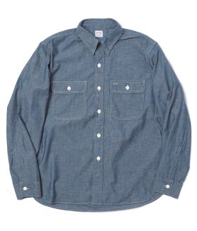 <img class='new_mark_img1' src='https://img.shop-pro.jp/img/new/icons6.gif' style='border:none;display:inline;margin:0px;padding:0px;width:auto;' />PAY DAY40'S CHIN STRAP SHIRTS - Lt.BLUE ڥǥ ֥졼  