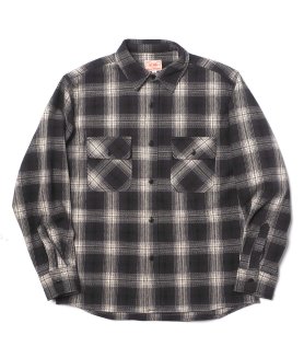 <img class='new_mark_img1' src='https://img.shop-pro.jp/img/new/icons47.gif' style='border:none;display:inline;margin:0px;padding:0px;width:auto;' />BIG MIKEHEAVY FLANNEL SHIRT - BLACK/GREY/WHITE ӥåޥ ͥ륷 