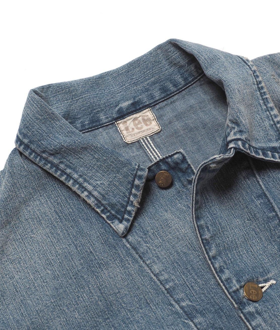 カバーオール デニムジャケット　アウター　リメイク Lee - DUNGAREES】VINTAGE LOCO JACKET - REMAKE カバーオール