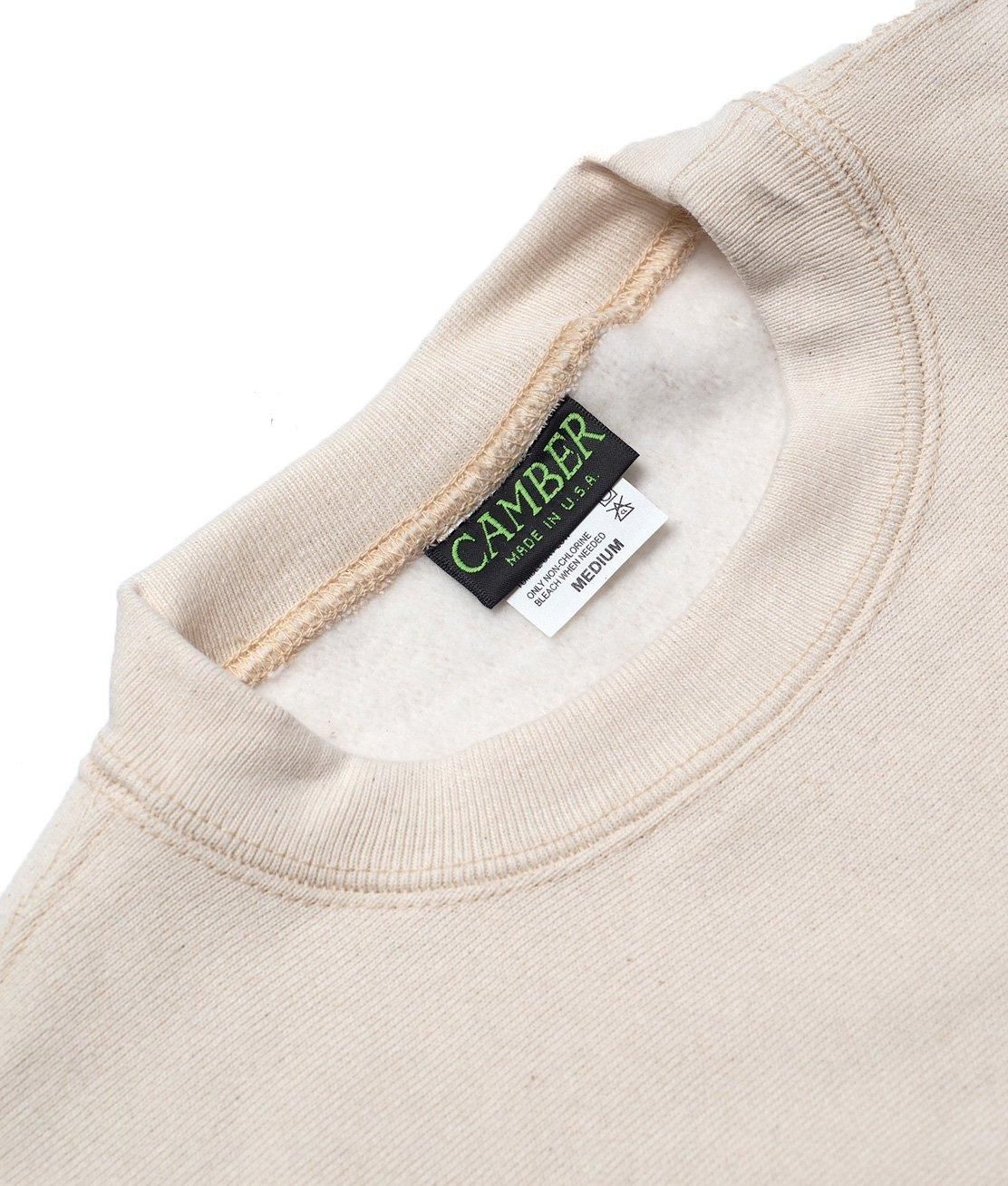 CAMBER】#234 CROSS-KNIT CREWNECK SWEAT - NATURAL 12oz
