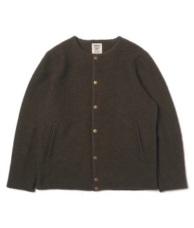 <img class='new_mark_img1' src='https://img.shop-pro.jp/img/new/icons6.gif' style='border:none;display:inline;margin:0px;padding:0px;width:auto;' />JACKMANJM8278 WOOL COLLARLESS JACKET - KHAKI 륫顼쥹㥱å 