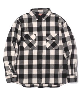 <img class='new_mark_img1' src='https://img.shop-pro.jp/img/new/icons6.gif' style='border:none;display:inline;margin:0px;padding:0px;width:auto;' />BIG MIKEHEAVY FLANNEL SHIRT - WHITE/BLACK ӥåޥ ͥ륷  إӡͥ