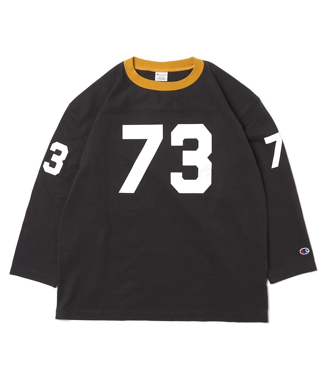 Champion-MEN'S CASUAL】C3-B406 3/4 SLEEVE FOOTBALL TEE - BLACK