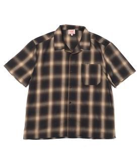 <img class='new_mark_img1' src='https://img.shop-pro.jp/img/new/icons6.gif' style='border:none;display:inline;margin:0px;padding:0px;width:auto;' />BIG MIKEOMBRE CHECK S/S SHIRT - BLACK/BROWN ӥåޥ ֥åȾµ