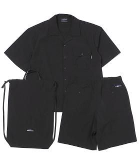<img class='new_mark_img1' src='https://img.shop-pro.jp/img/new/icons6.gif' style='border:none;display:inline;margin:0px;padding:0px;width:auto;' />THOUSAND MILES/S SHIRT & SHORTS SET-UP - BLACK Ⱦµġ硼 åȥå