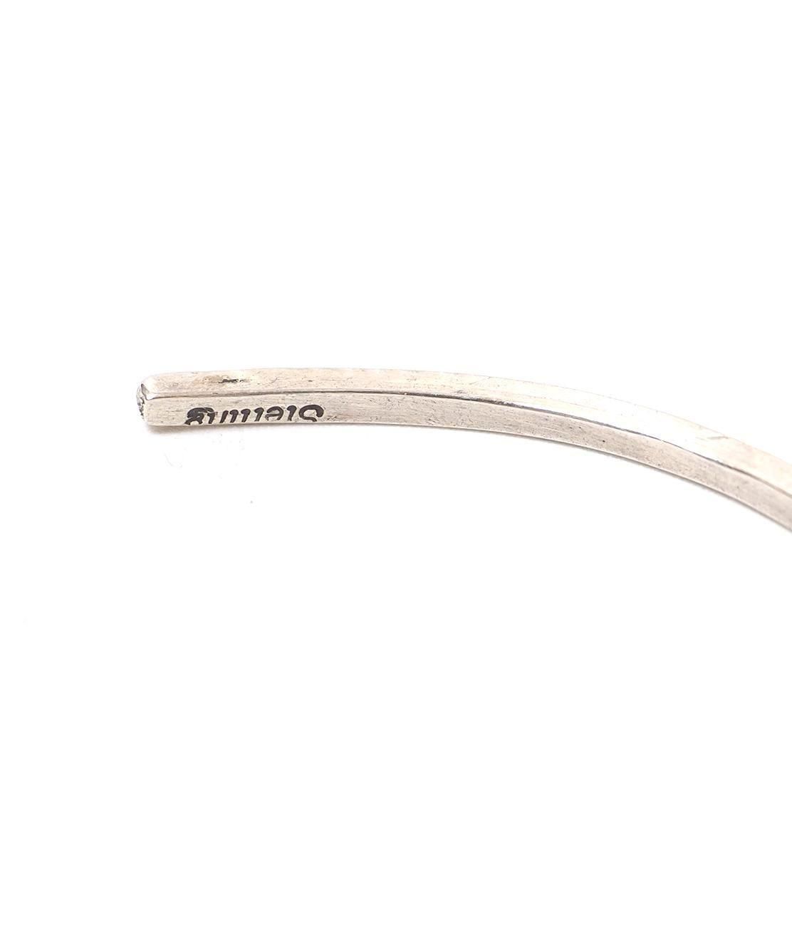 INDIAN JEWELRY】NAVAJO NARROW BANGLE #C ナバホ族 シルバー