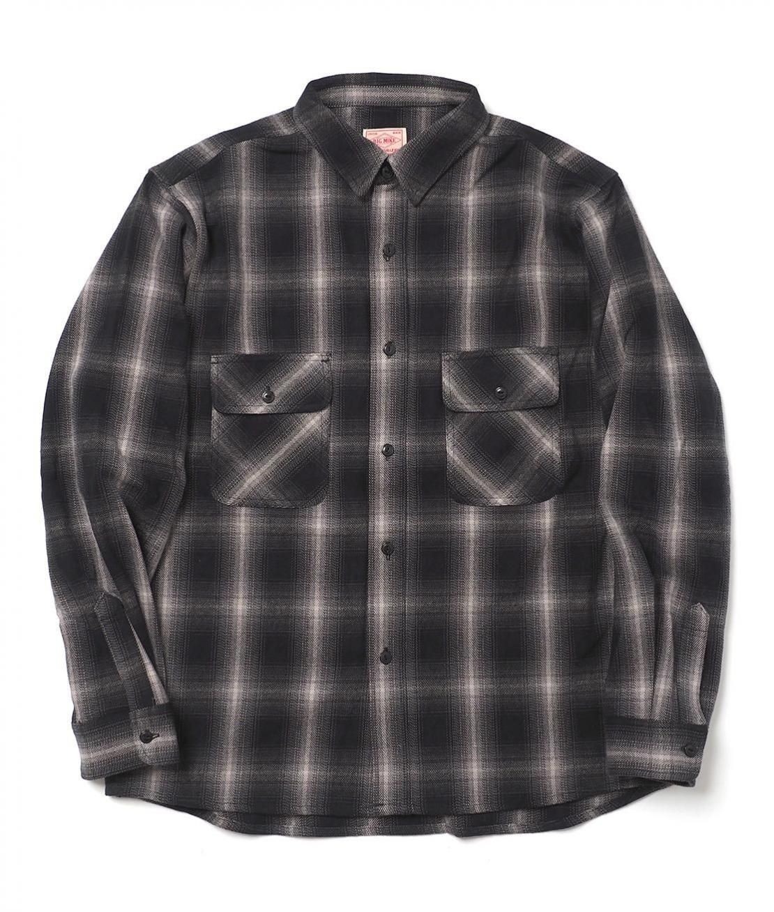 bigmike ネルシャツ ヘビネル ビンテージ 楽天市場】BIG MIKE ネルシャツ オンブレHEAVY FLANNEL SHIRTS
