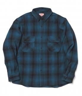 <img class='new_mark_img1' src='https://img.shop-pro.jp/img/new/icons6.gif' style='border:none;display:inline;margin:0px;padding:0px;width:auto;' />BIG MIKEHEAVY FLANNEL SHIRT - BLUE GRY/BLK ӥåޥ ͥ륷 إӡͥ 