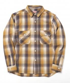 <img class='new_mark_img1' src='https://img.shop-pro.jp/img/new/icons6.gif' style='border:none;display:inline;margin:0px;padding:0px;width:auto;' />BIG MIKEHEAVY FLANNEL SHIRT - YEL/GRY/OFF ӥåޥ ͥ륷 إӡͥ 