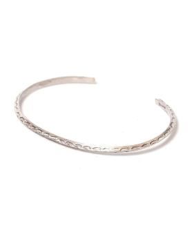 INDIAN JEWELRY】NAVAJO NARROW BANGLE #C ナバホ族 シルバーバングル