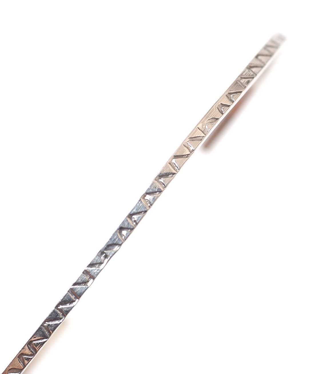 INDIAN JEWELRY】NAVAJO NARROW BANGLE #G ナバホ族 シルバー