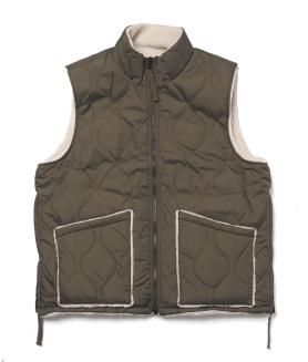 <img class='new_mark_img1' src='https://img.shop-pro.jp/img/new/icons6.gif' style='border:none;display:inline;margin:0px;padding:0px;width:auto;' />TAIONMILITARY REVERSIBLE HIGHNECK DOWN VEST - D.OLIVE/CREAM ߥܥ ٥