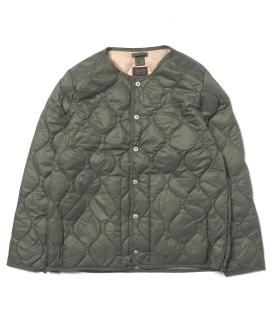 <img class='new_mark_img1' src='https://img.shop-pro.jp/img/new/icons6.gif' style='border:none;display:inline;margin:0px;padding:0px;width:auto;' />TAIONMILITARY CREWNECK DOWN JACKET SOFT SHELL - OLIVE 󥸥㥱å ߥ꥿꡼