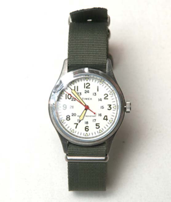 TIMEX for J.CREW】VINTAGE FIELD ARMY WATCH - OLIVE 時計 - HUNKY DORY