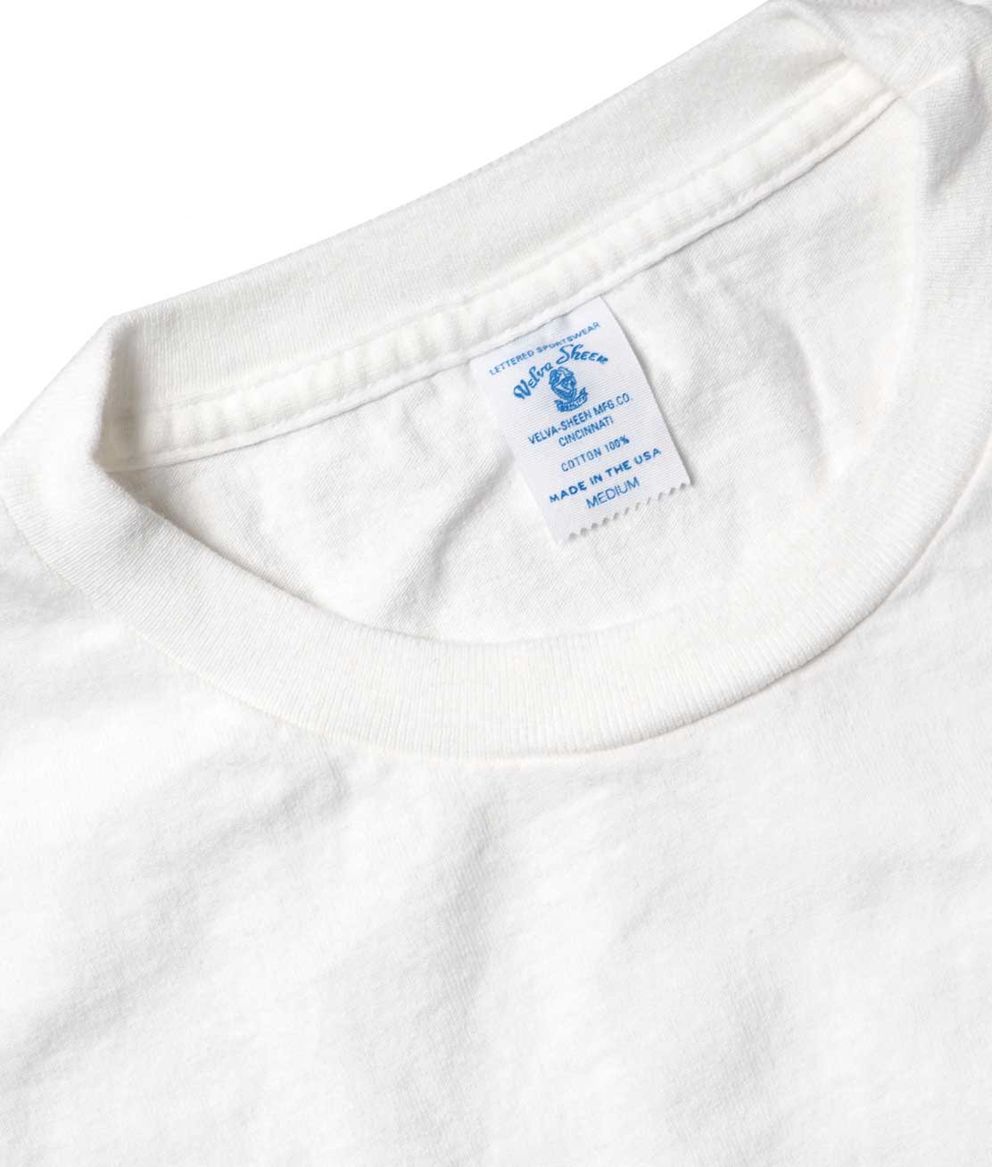 Velva Sheen】160920 CREW NECK TEE W/PK - WHITE ポケットTシャツ USA ...