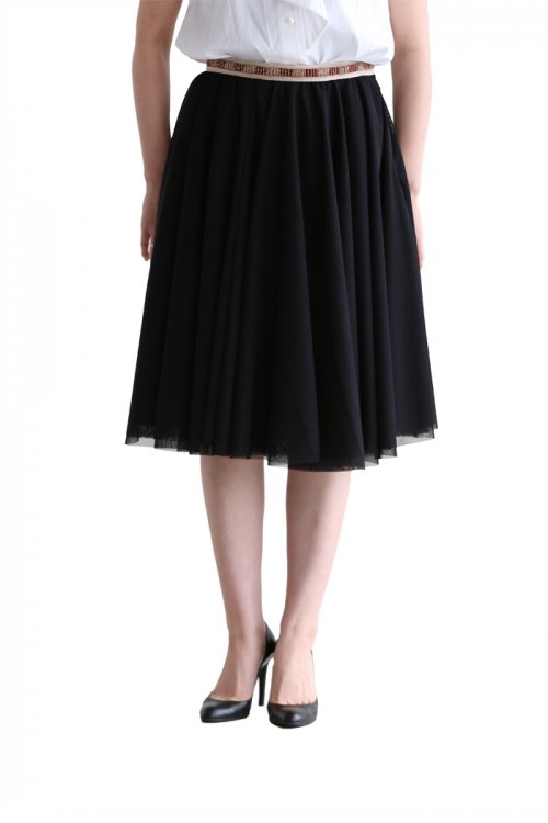 muller of yoshiokubo(ミュラーオブヨシオクボ) Tulle skirt【MLS16402】 black | muller of  yoshiokubo（ミューラーオブヨシオクボ）
