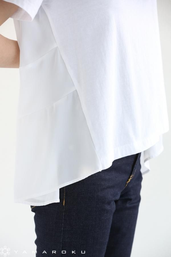ミュベール MUVEIL 半袖パール刺繍Tシャツ MA81UTS005 オリーブ サイズ：40 MUVEIL ミュベール 半袖パール刺繍Tシャツ MA81UTS005 オリーブ