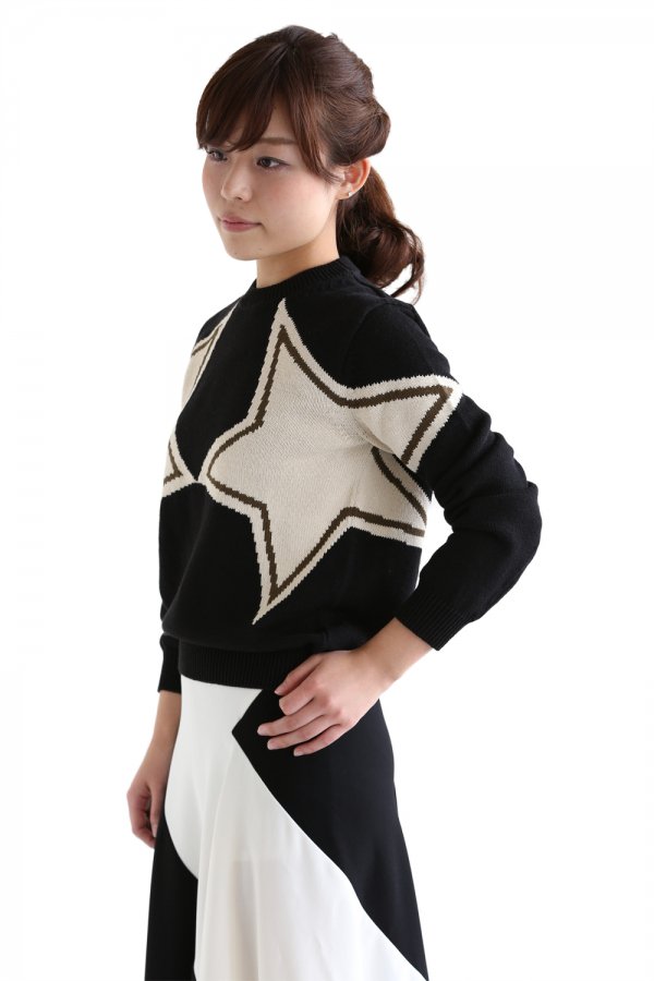 beautiful people（ビューティフルピープル）star intarsia pullover