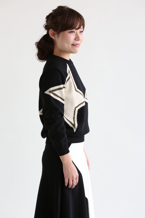 beautiful people（ビューティフルピープル）star intarsia pullover