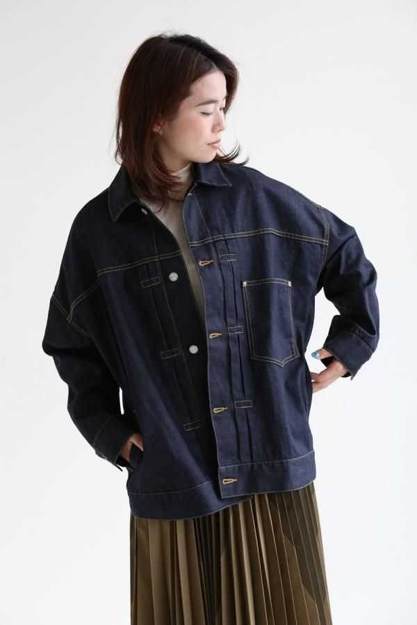 beautiful people（ビューティフルピープル）selvage denim big blouson  ビッグデニムジャケット【1645102002】 - YAMAROKU（ヤマロク） オンラインストア