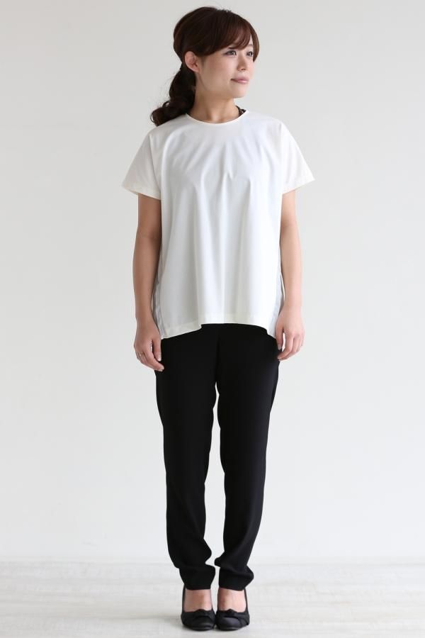 SACRA（サクラ）BULING JERSEY バックプリーツTブラウス