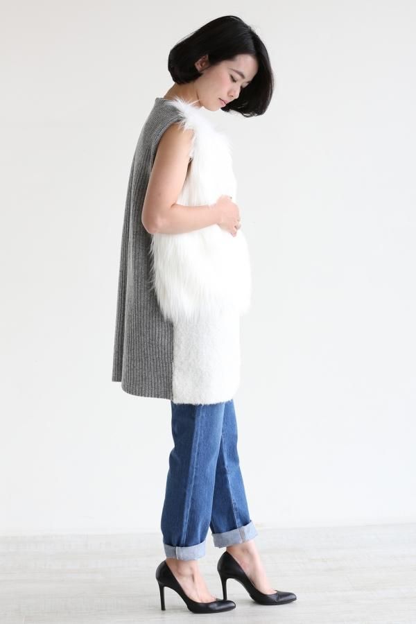 ADAWAS（アダワス）FUR VEST フェイクファーベスト【ADWS-601-10