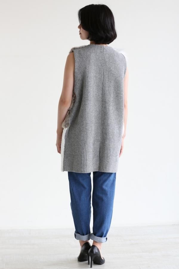 ヤマダヤ　アーガ　ファーベスト ADAWAS（アダワス）FUR VEST フェイクファーベスト【ADWS-601-10