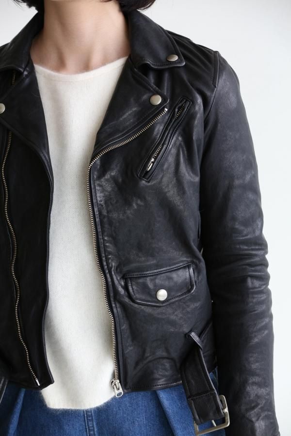 beautiful people（ビューティフルピープル）shrink leather riders jacket レザーライダースジャケット 150サイズ【1635402401】  - YAMAROKU（ヤマロク） オンラインストア